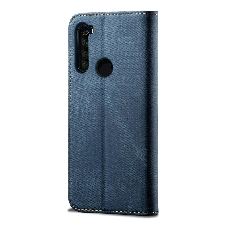Чехол-Кошелек для Xiaomi Redmi Note 8T 8 Pro, Магнитный чехол-книжка, откидная крышка для Redmi 8, джинсовые кожаные сумки, подставка, держатель для карт