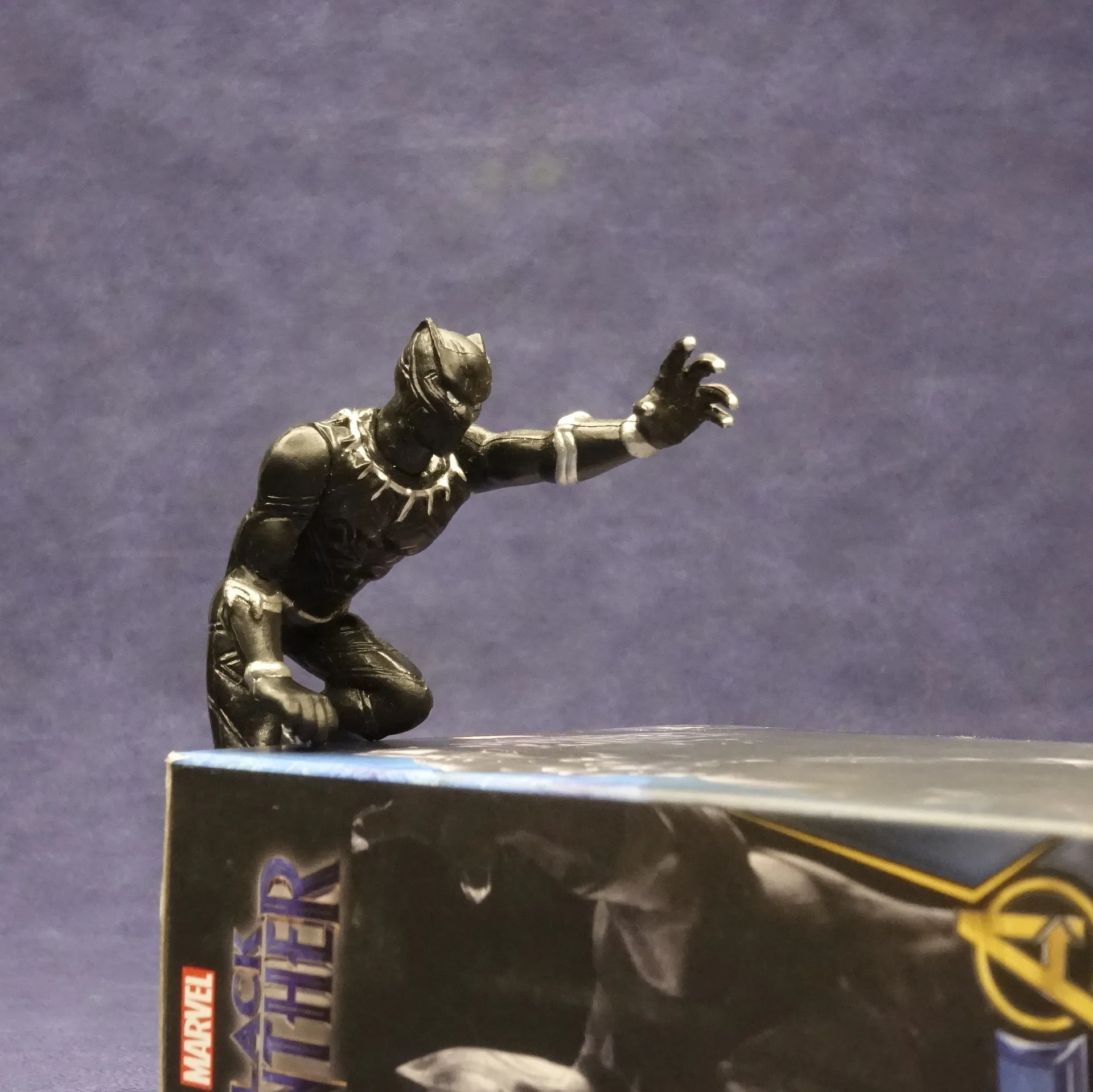 Marvel X-Men Black Panther Action Figure Sitting Posture Miniature Anime Mini Doll Decoration PVC Collection Figurine Model Toys | Игрушки и