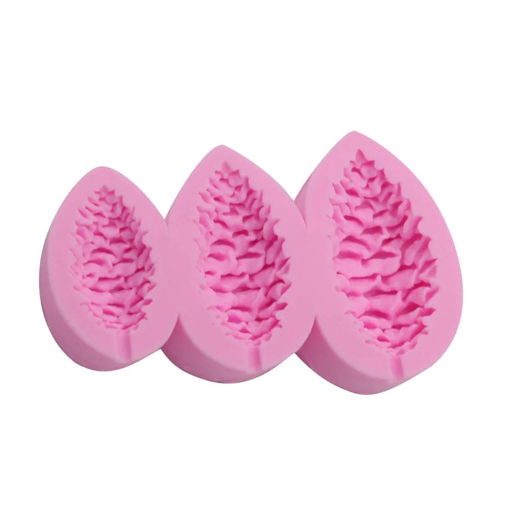 Сосновые орехи Форма 3D помадка форма сосновый конус силиконовая эпоксидная