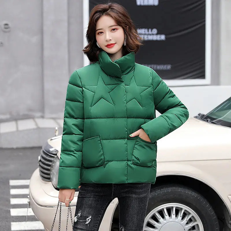 

Large Size 4XL Winter Jacket Women Coats New 2021 Coat Women Winter Clothing Short Slim Thick Warm Pakras Female Jackets Black