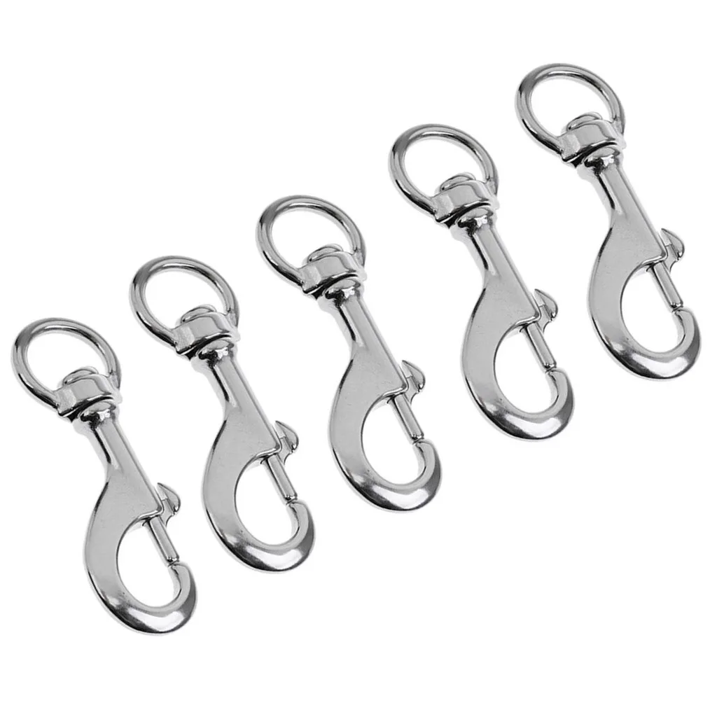 Set 5 Swivel Snap Hooks Pet Leash Clip Scuba Diving BCD Gear Holder Accessories | Спорт и развлечения