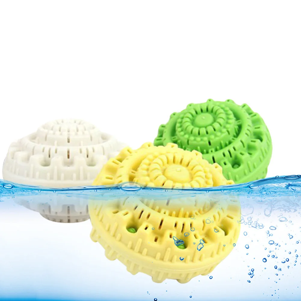 Экологичный зеленый многоразовый шар для стирки Анионовые очищающие частицы