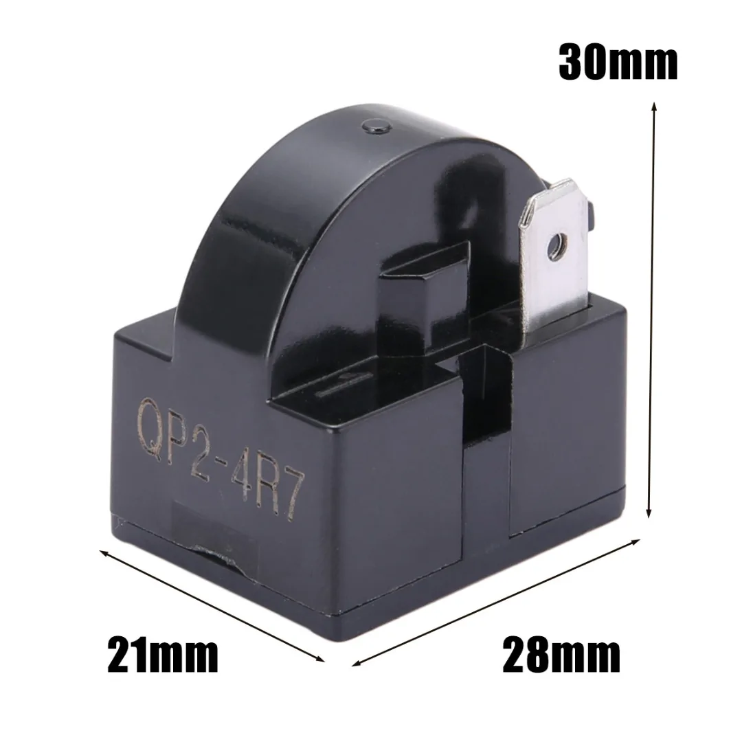 New 1Pin Refrigerator PTC Start Relay 4.7 Ohm Compressor Freezer Start Relay Kitchen Cookware Machine Appliance Part Single Pin
