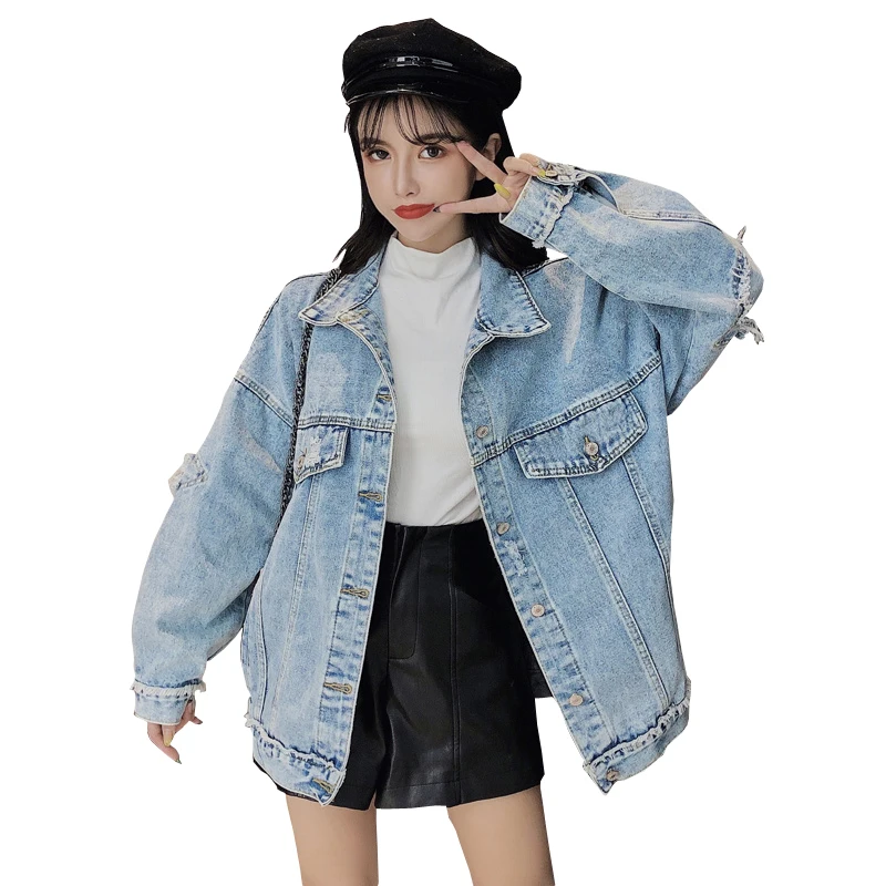 JXMYY 2020 новая Корейская версия порта ветрозащитная джинсовая куртка для женщин в