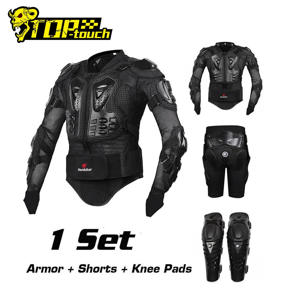HEROBIKER защита мотоцикла мотоциклетная броня защитная Экипировка для мотокросса