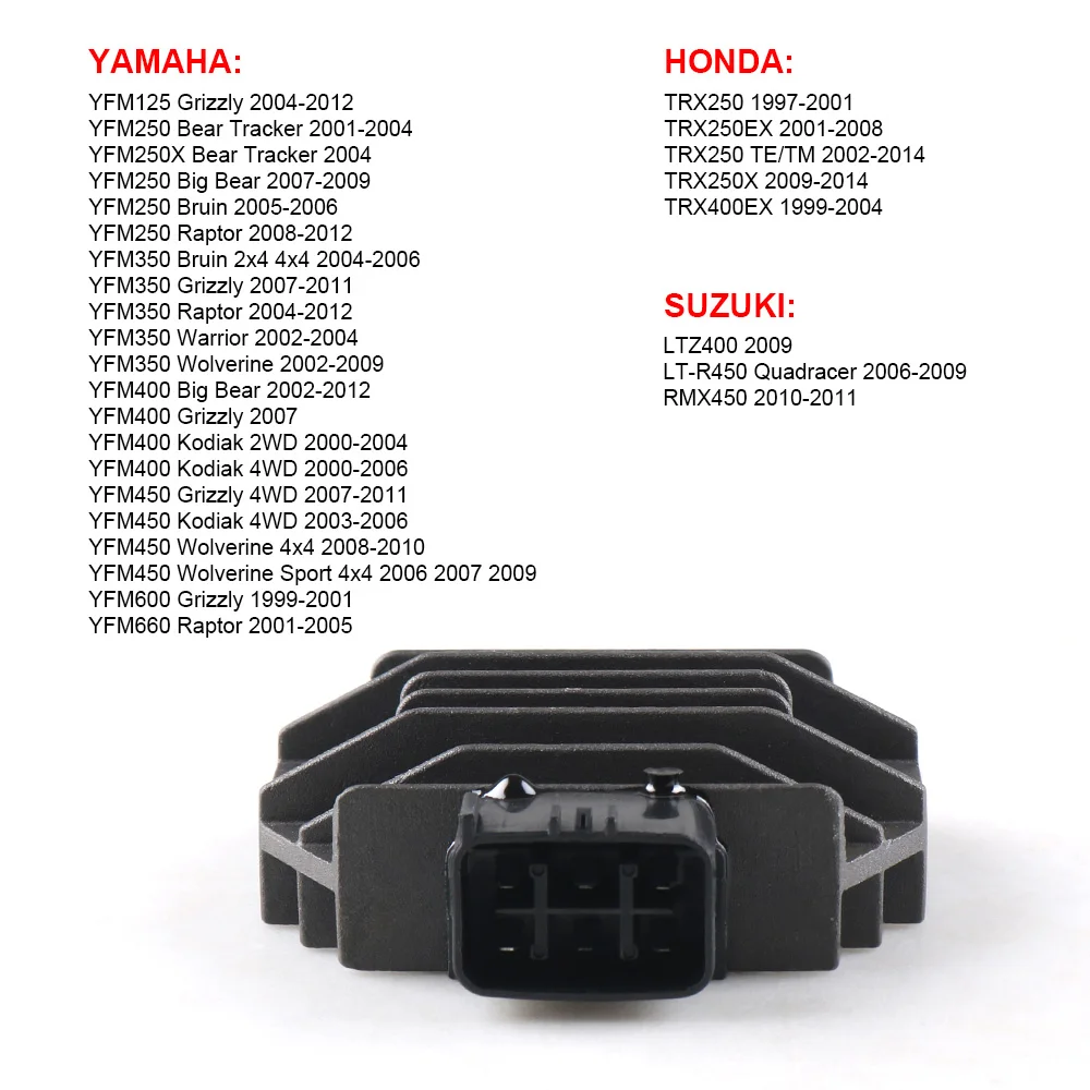 Регулятор выпрямителя напряжения для Suzuki RMX450 2010-2011 LTZ400 2009 LTR450 06-09 Honda TRX400EX 1999-2004 |