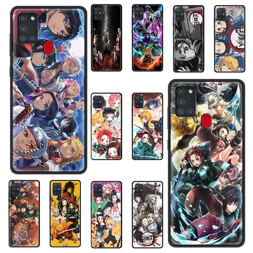 

Case For Samsung Galaxy A51 A71 A21s A31 M30s A41 M31 A81 A01 M21 A11 M51 A91 Soft Phone Cover Capa Demon Slayer Anime Cartoon