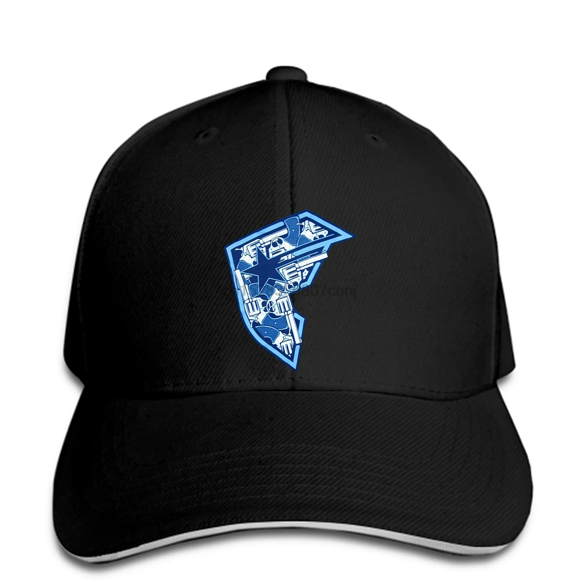 Baseball cap Famous Stars &amp Straps blue Gun pistol logo men's caps Moto-X FMX Skate | Caps