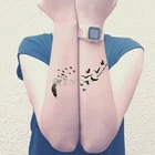 Водостойкая Временная тату-наклейка перо летучая птица флэш-тату искусственная тату для Рук Ног Запястья ног рук плеч для девушек мужчин женщин мужчин