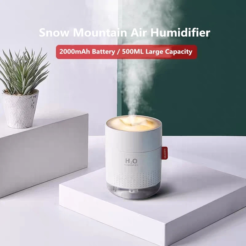 500ml Aroma Diffuser Plant Car Mist Maker Aromatherapy Humidifiers Diffuser With Lamp