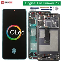 original oled display for huawei p30 ele l29 lcd touch screen with frame 10 touch digitizer screen replament for huawei p 30