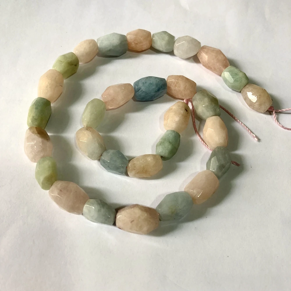 Натуральный мульти-морганит оптовая продажа 15 5 дюймов полная нить граненый