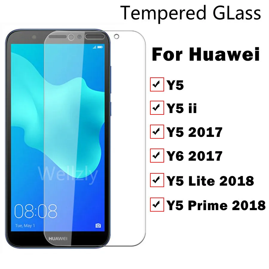 Закаленное стекло для Huawei Y5 Lite 2018 Y 5 Light Ii Y6 5y 6y Защита экрана Prime Y5ii защитная