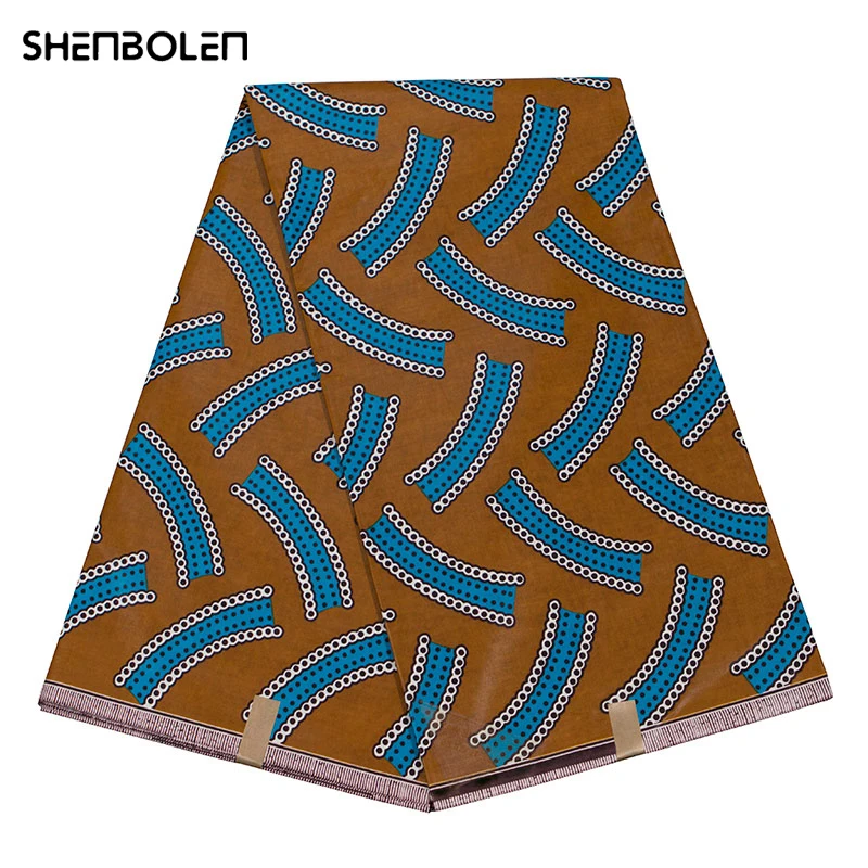 

Африканская нигерийская ткань, оригинальная восковая Лоскутная Ткань для шитья одежды, хлопчатобумажная ткань высокого качества, ткань Ан...