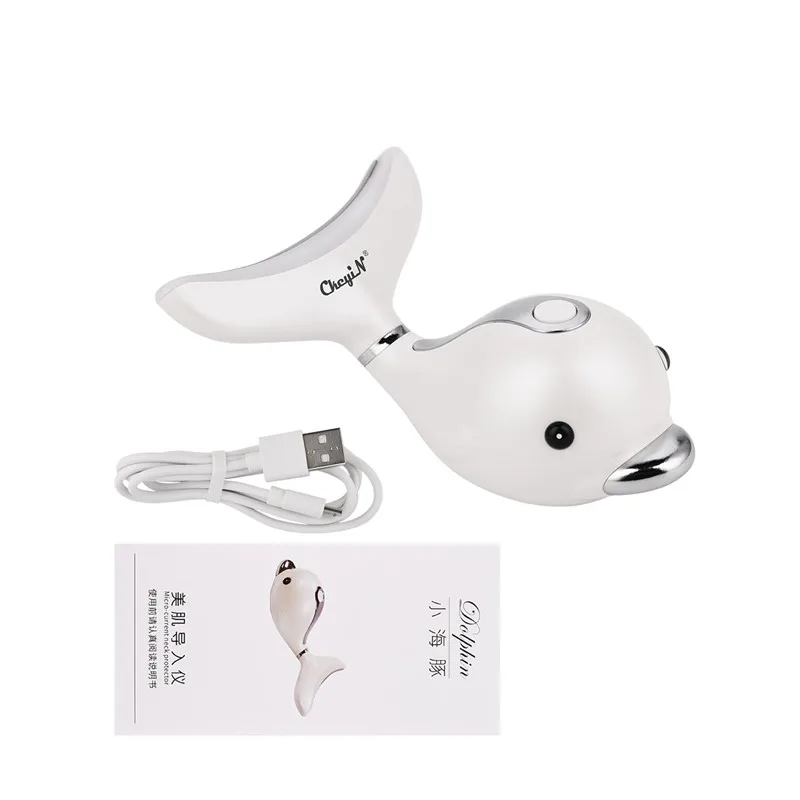 

CkeyiN Led Photon Heating Facial Neck Massager Skin Tightening Face Neck Wrinkle Removal Machine Reduce Double Chin Skin Lift