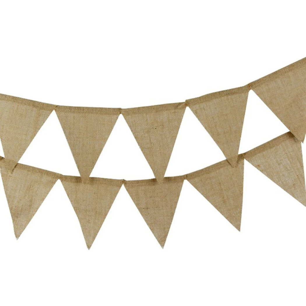 

13 Flags Bunting Brown Rooms Parties Shopping malls Hotels 2pcs 3 Meters