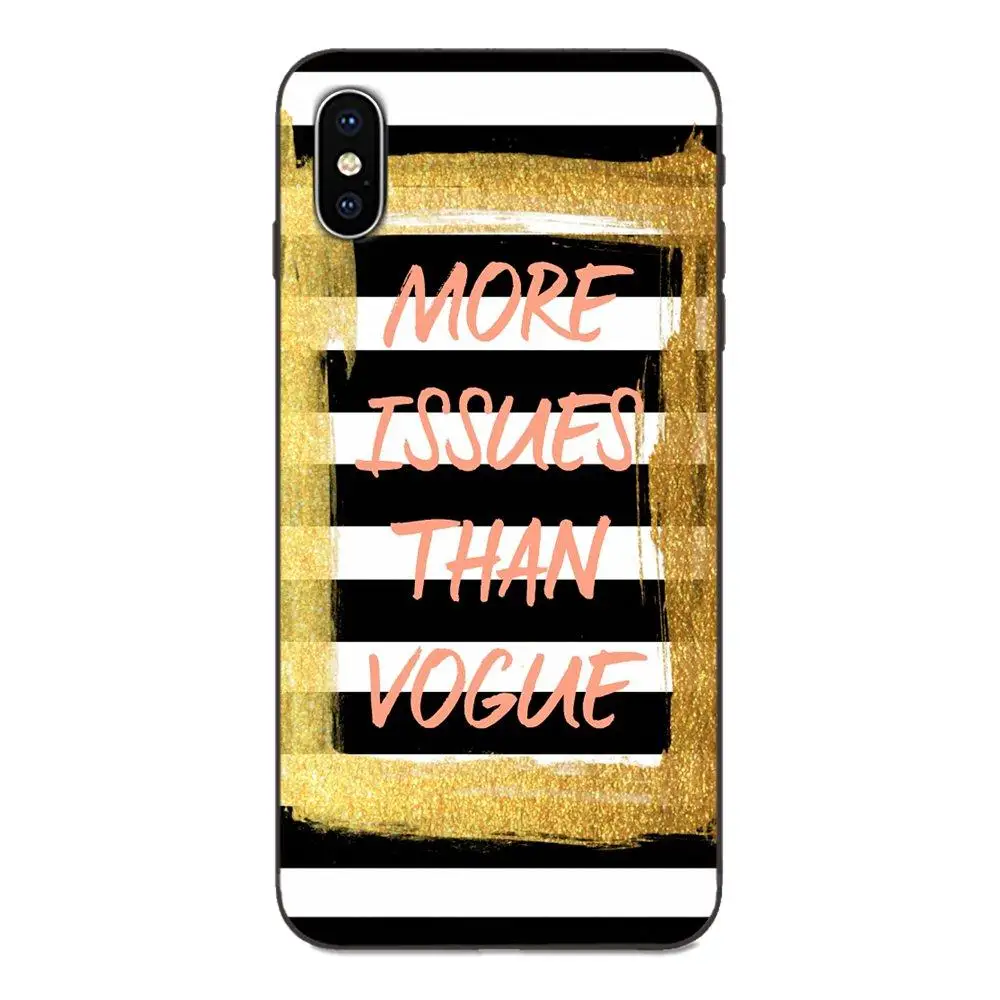 Soft Cases Capa For Apple iPhone 4 4S 5 5S SE 6 6S 7 8 Plus X XS Max XR Brand New More Issues Than Vogue | Мобильные телефоны и