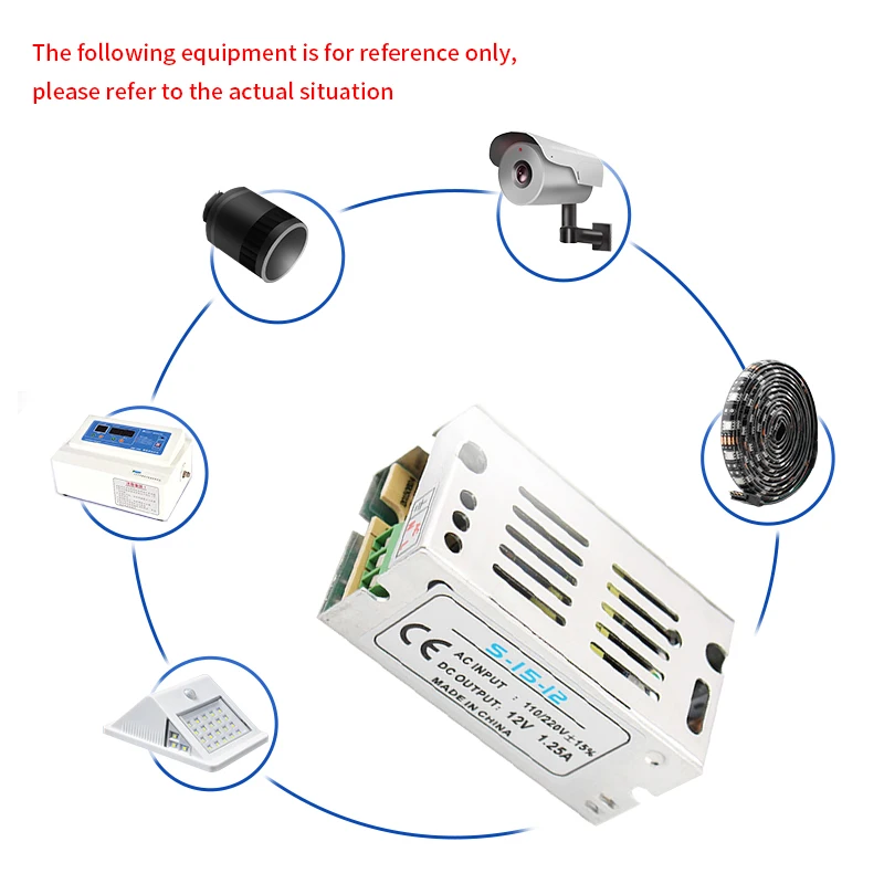 

Universal Power Supply 3 5 12 24 volt Power Supply Adapter 3V 5V 12V 24V LED Driver Transformer 220Vsmps For Led Strip Lamp CCTV