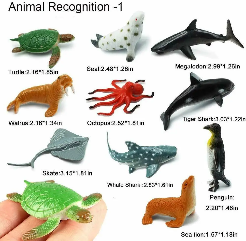 24 шт./лот моделирование морских животных модель украшения океанской морской