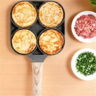 Четырехбуровая фригидра, круглая panela de omelete, не-vara ovo panqueca bife pan cozinhar ovo presunto panelas pequeno-almo
