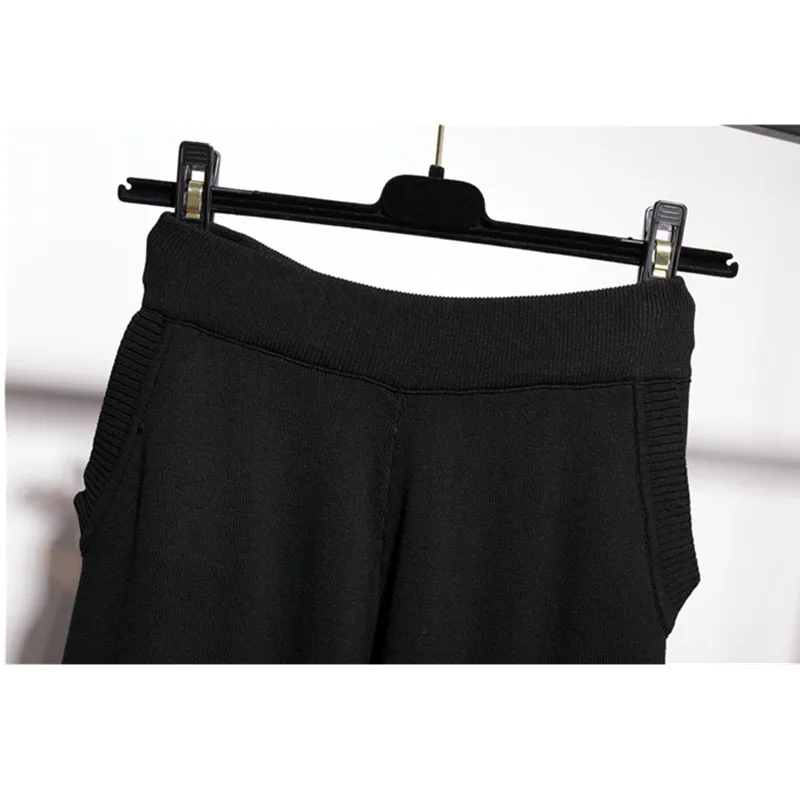 

Spring Autumn Fashion Women Plus Size Gold Velvet Tracksuit Suit + Casual Pants Two Piece Set Loose Clothes Ladies Outfits H1303