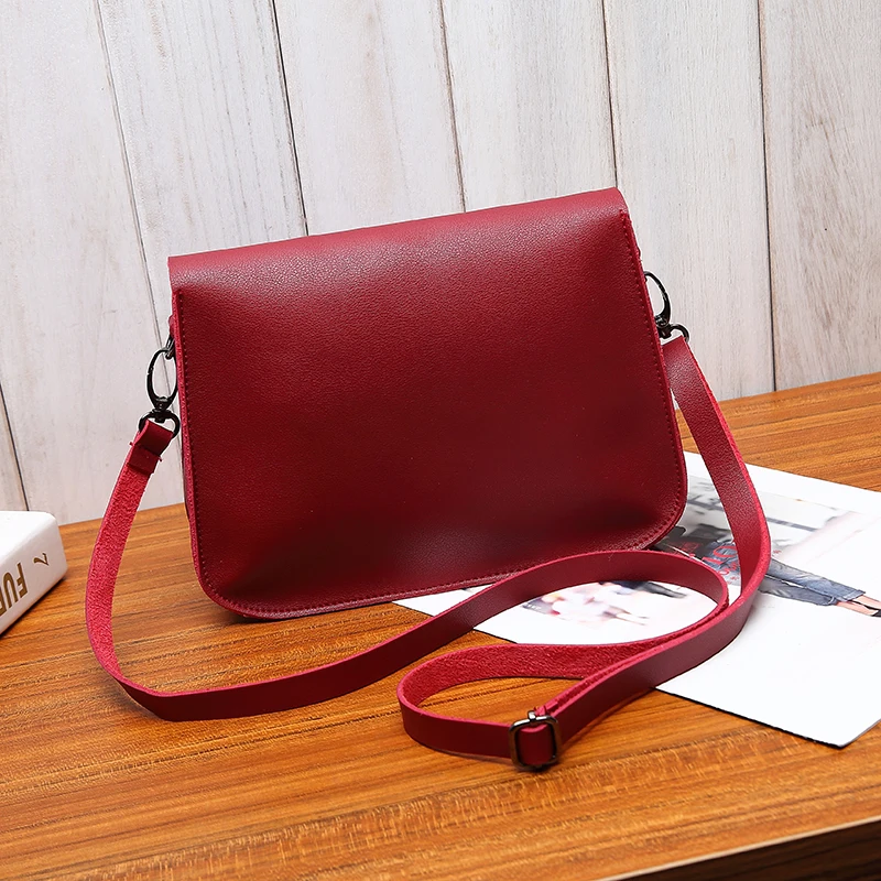 

free shipping retro red shoulder crossbody bag 2020 bags for women