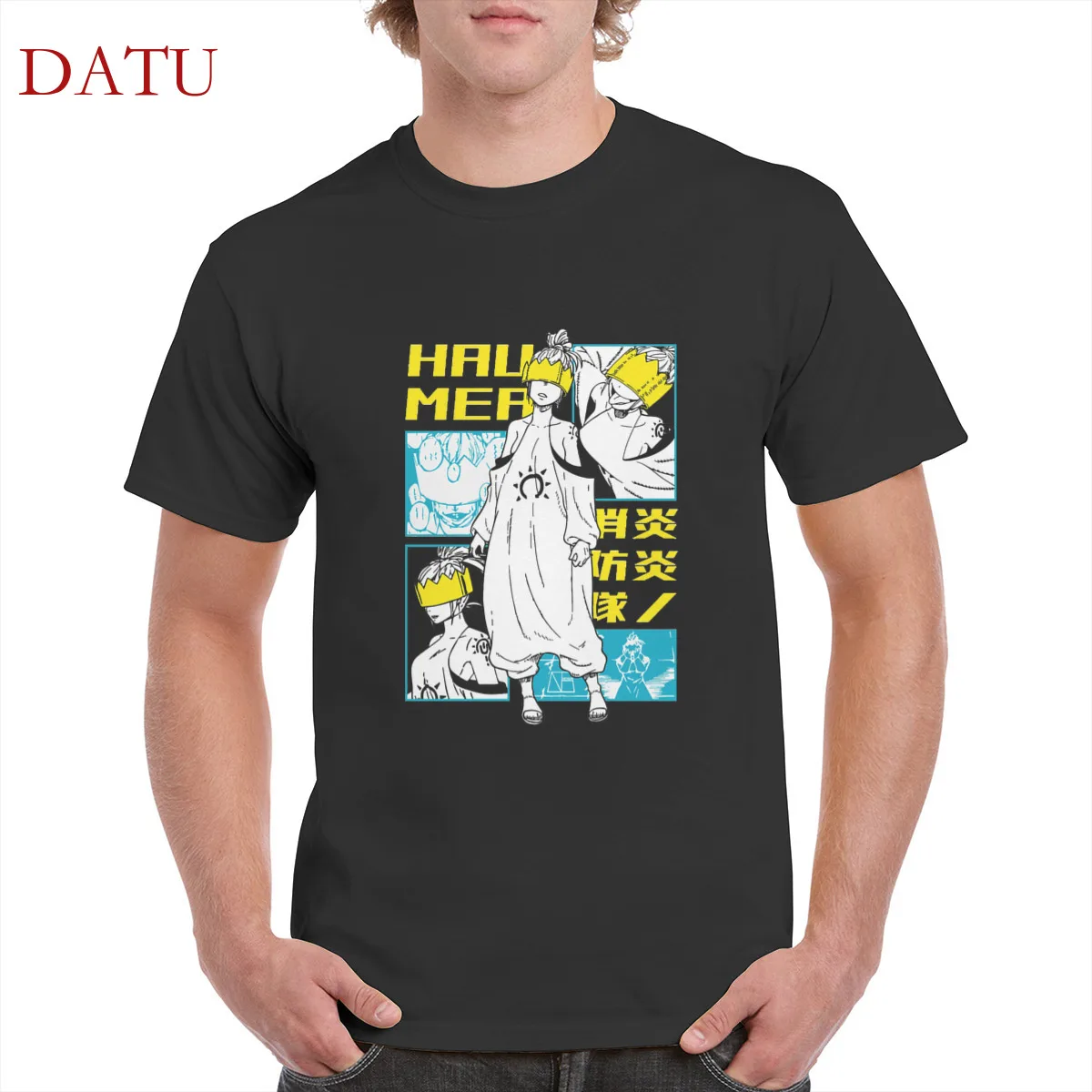 

Haumea graphic design t shirt Retro Haumea Fire Force print 100% cotton t shirt gothic punk oversized tops women/men's T-Shirts