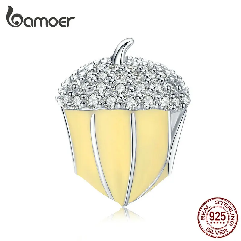 Бусины из серебра 925 пробы с эмалью и фианитом|Бусины| |