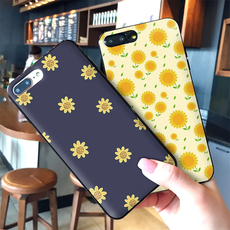 Мультфильм Маргаритка Подсолнух цветочный чехол для телефона iPhone 11 Pro Max X XS XR 8 7 6 5