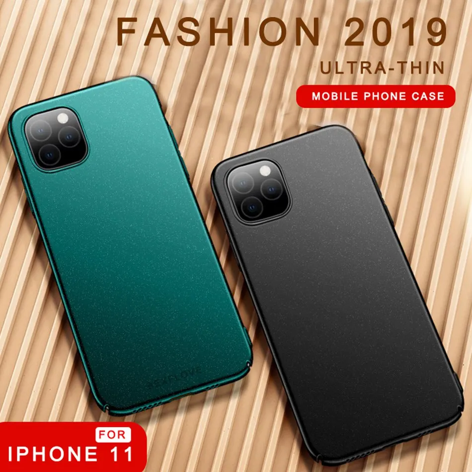 Матовый чехол для iPhone 6 7 8 Plus XS XR MAX Ультратонкий Жесткий Чехол противоударный