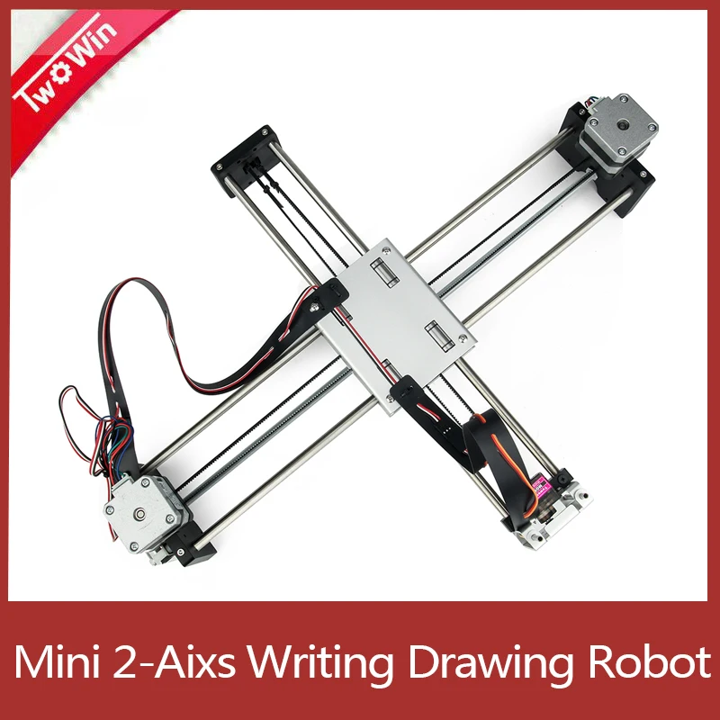 DIY плоттер Высокоточный умный пишущий рисунок Робот мини XY 2 осевая Рабочая