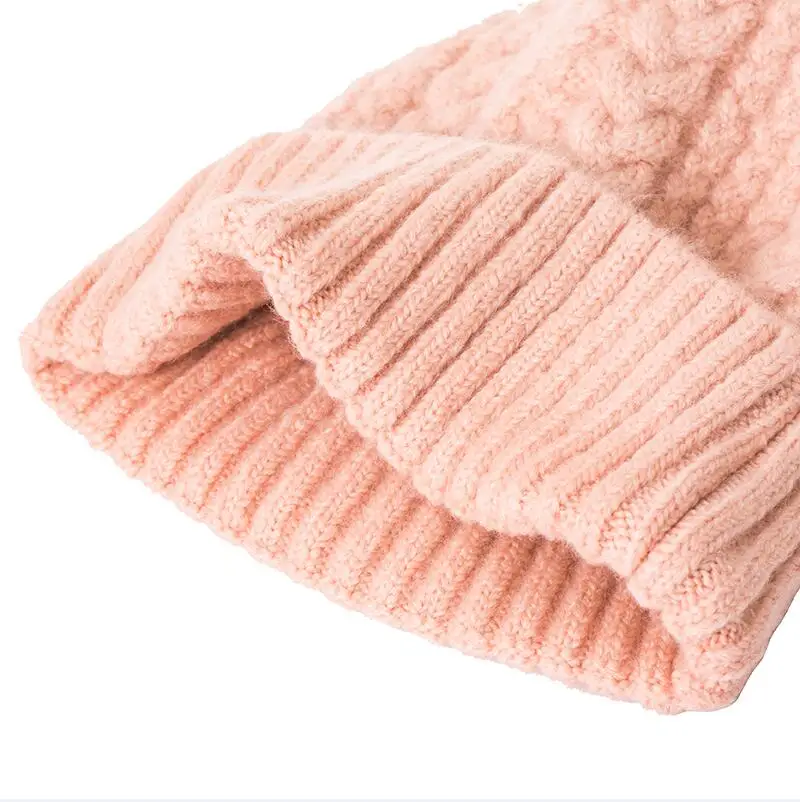 Кашемировые вязаные женские шапки SUOGRY зимняя шапка в клетку Женская плотная