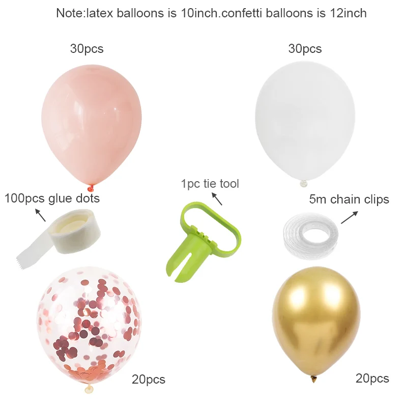 

Wedding Decoration Pink Golden Latex Balloon Artificial Plant Ivy Eucalyptus Vine Garden Outdoor Wedding Party DIY Decoration