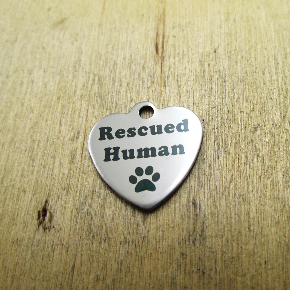 Подвески из нержавеющей стали с лазерной гравировкой сделай сам 10 шт./лот |