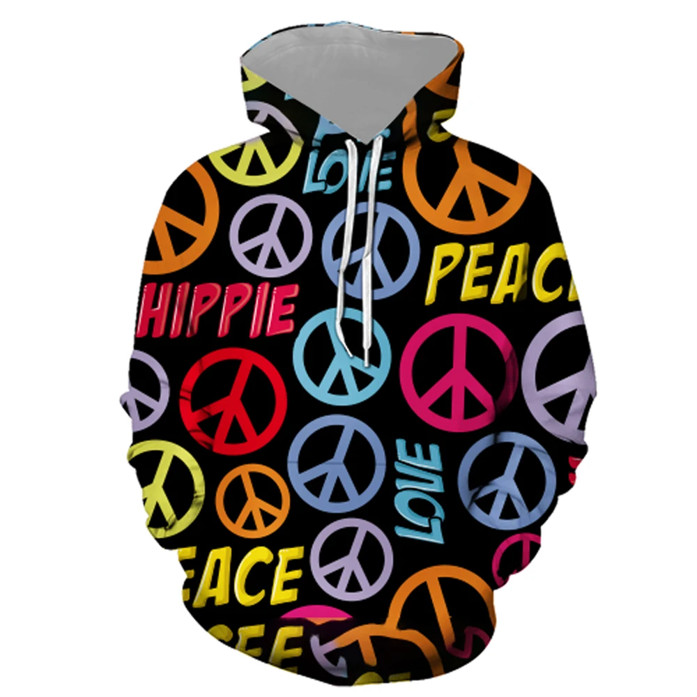 Толстовка с капюшоном и 3D-принтом в стиле хип-хоп | Женская одежда