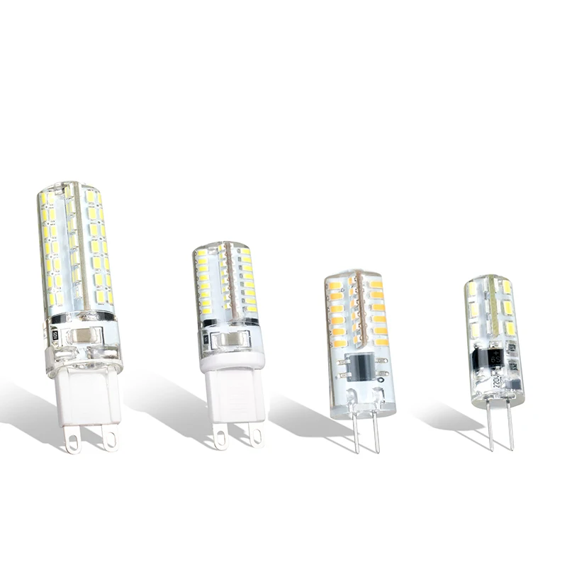 

Vogliovoi G9 G4 1.5W 3W 5W AC220V 3500K 6500K Corn Bulb Silicone Lamps Crystal Chandelier Home Decoration Light