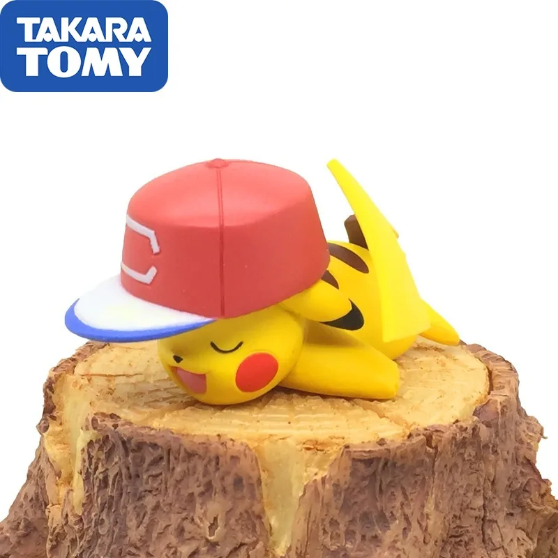 Покемон подлинный Takara Tomy MC фильм версия спящий Пикачу экшн фигурки