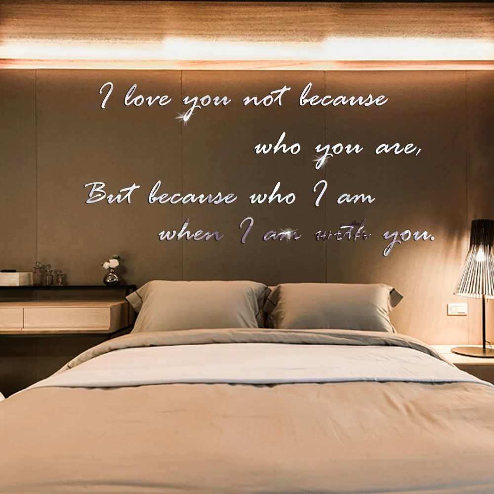 

Наклейки на стену с надписью «I love you» для украшения дома, спальни, гостиной