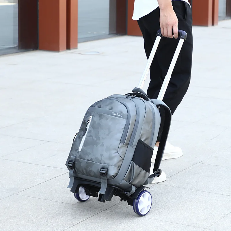Детские Сумки на колесиках детский дорожный школьный рюкзак для мальчиков