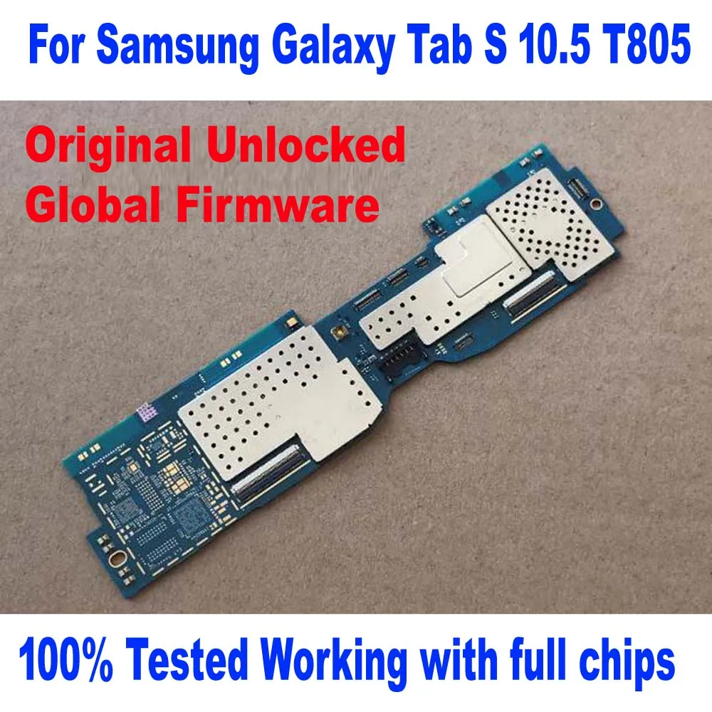 100% оригинальная Рабочая материнская плата для Samsung Galaxy Tab S 10 5 T805 гибкий кабель