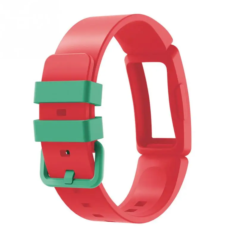 Red Замена износостойкий ремешок силиконовый мягкий для FitBit Inspire Ace 2 - Цвет: Red