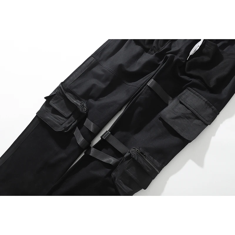 Брюки-карго мужские в стиле хип-хоп с карманами | Мужская одежда