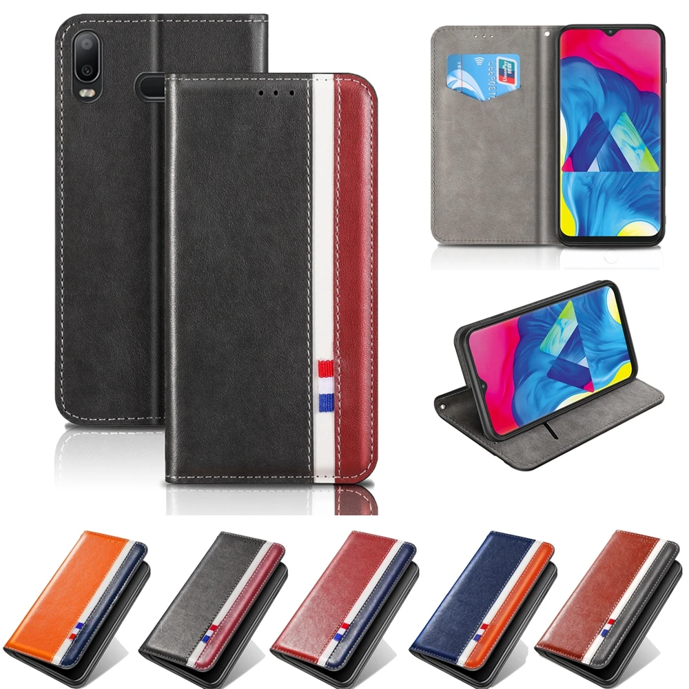 Флип чехол для Etui samsung A10S Роскошный кошелек из искусственной кожи Galaxy A51 A71 A20S