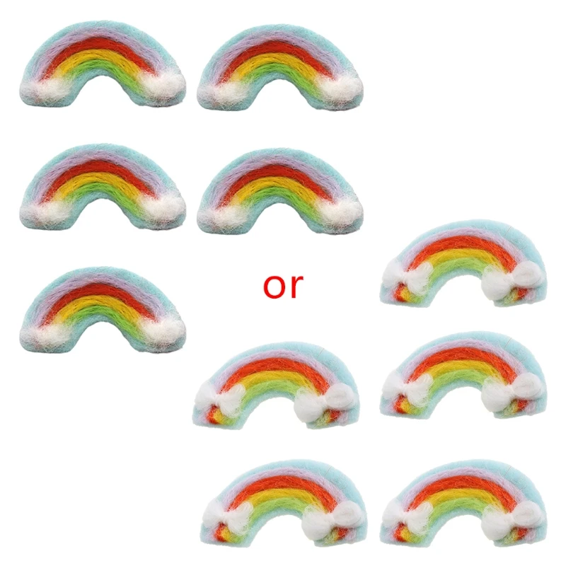 

5 Pcs DIY Handmade Baby Felt Rainbow Home Party Decorations Photography Props