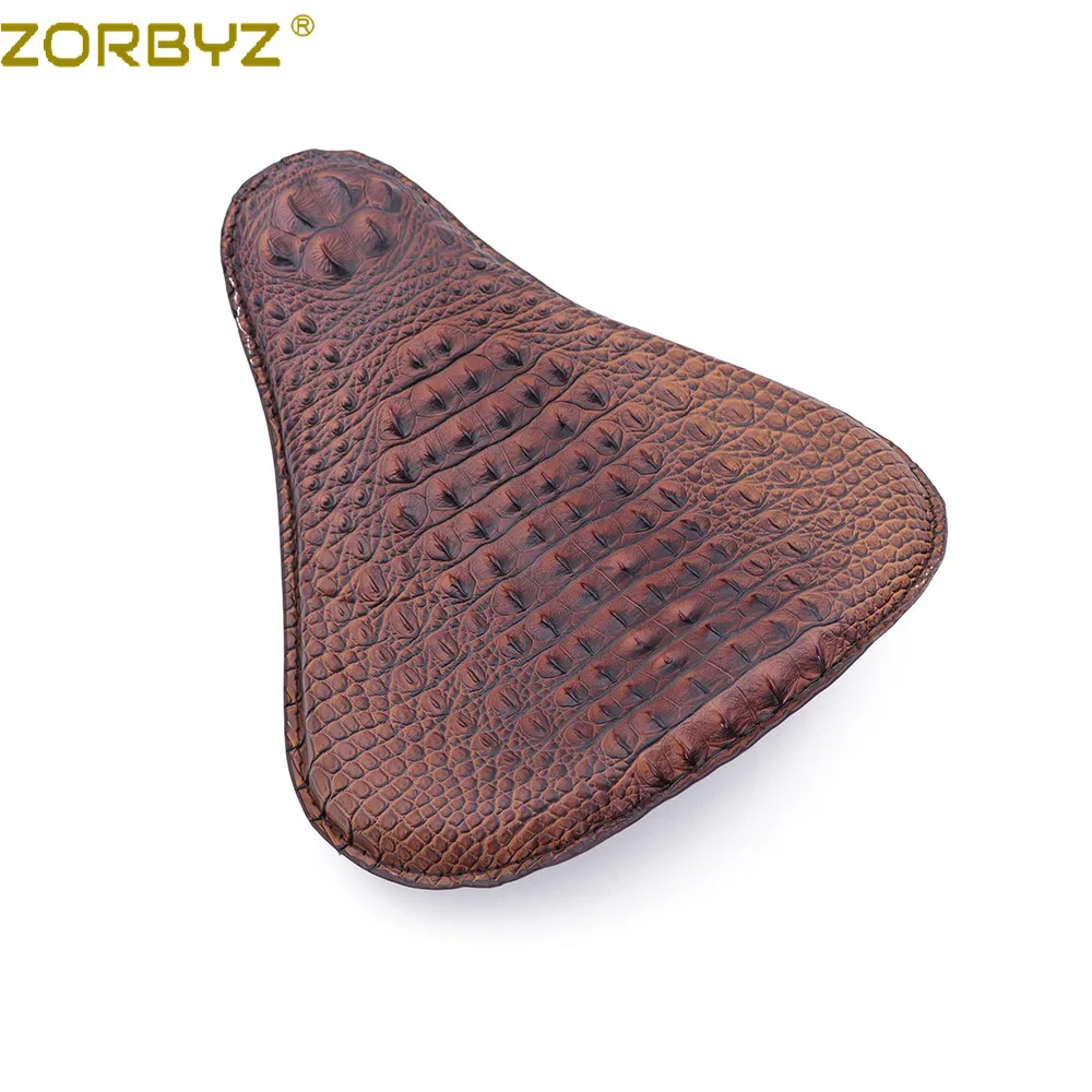 ZORBYZ мотоциклетный Коричневый Крокодил из синтетической кожи соло кронштейн для
