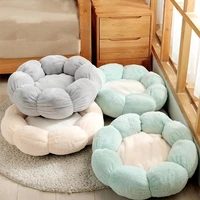 flower shaped cat bed indoor cozy pet beds ultra soft plush dog basket sunbed warm self warming house sleeping bag cushion mat
