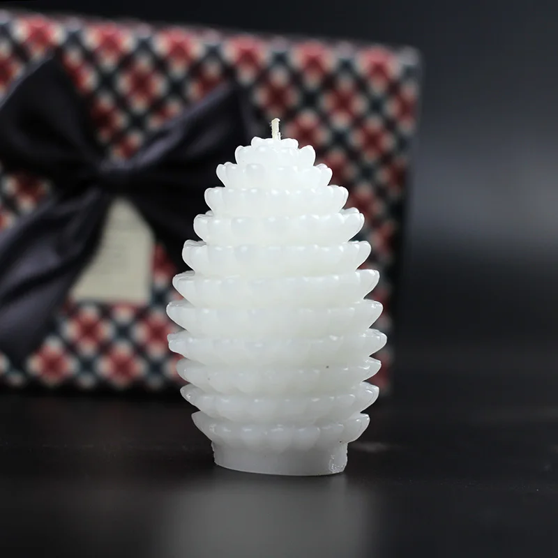 

3D Pine Cone Silicone Mold Christmas Silicone Form Wax Candle Mold Christmas Pine Mold for Candle Making