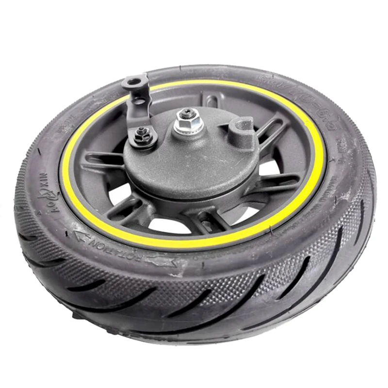 

10 Inch Electric Scooter Front Wheel with Vacuum Tubeless Tire Assembly 60/70-6.5 55 PSI for Ninebot Max G30 Scooter