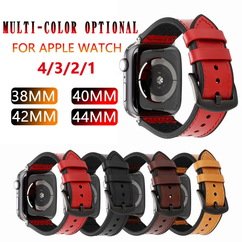 Из натуральной кожи петлевой ремешок для наручных часов Apple Watch 42 мм 44 4 5 38 40 iwatch