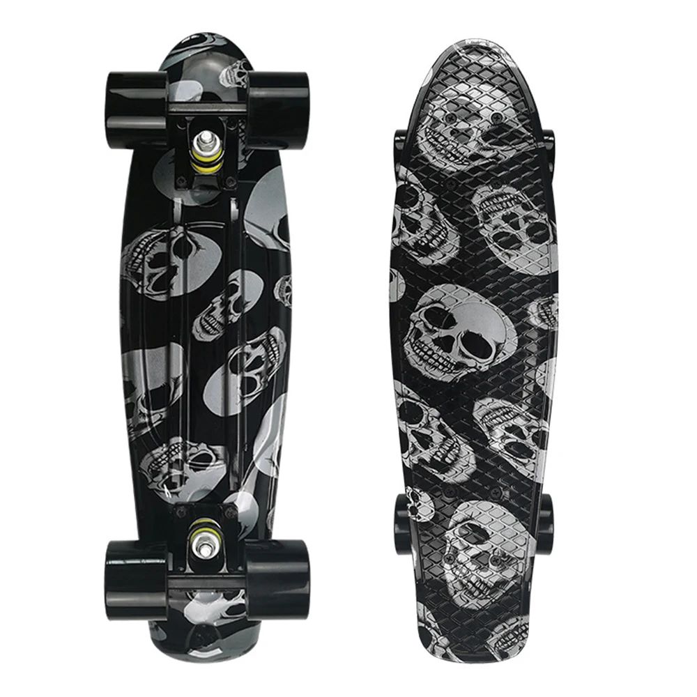 Новинка 2021 Скейтборд Mini Cruiser 22 дюйма скейтборд для взрослых и детей Лонгборд с